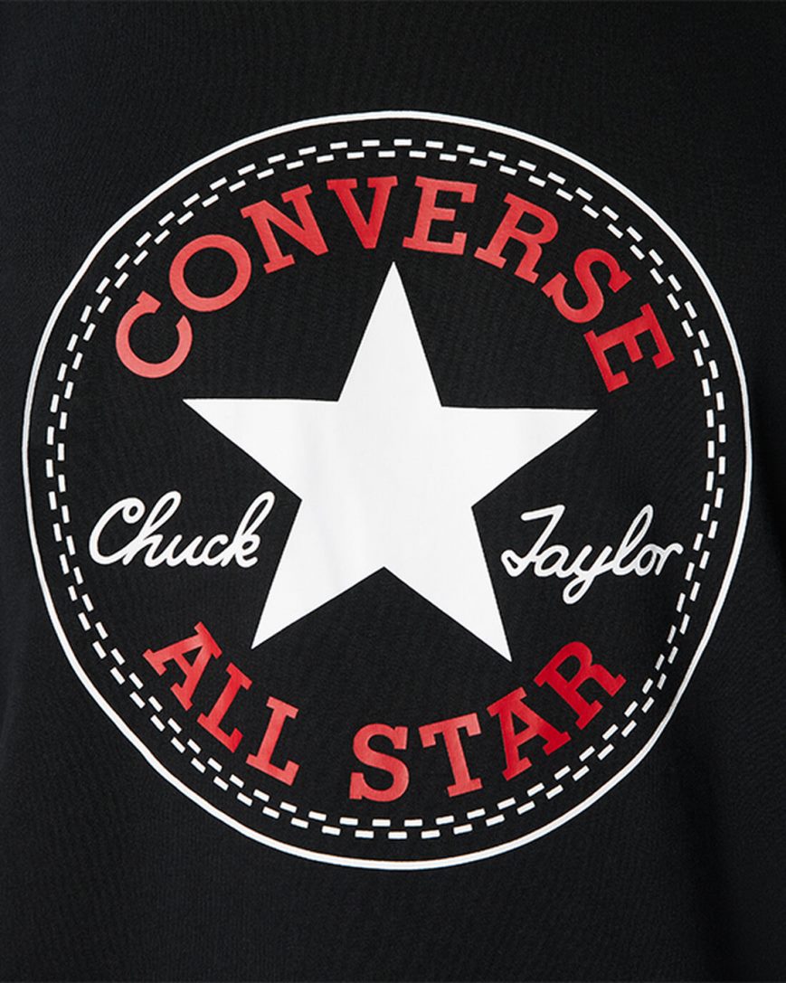 Men's Converse Go-To All Star Patch Standard Fit T-Shirts Black | AU 05861T